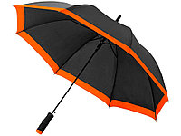Зонт-трость Kris 23 полуавтомат, черный/оранжевый (артикул 10909704)
