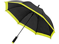 Зонт-трость Kris 23 полуавтомат, черный/неоново-зеленый (артикул 10909706)