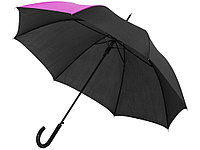 Зонт-трость Lucy 23 полуавтомат, черный/фуксия (артикул 10910004)
