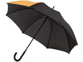 Зонт-трость Lucy 23 полуавтомат, черный/оранжевый (артикул 10910005)