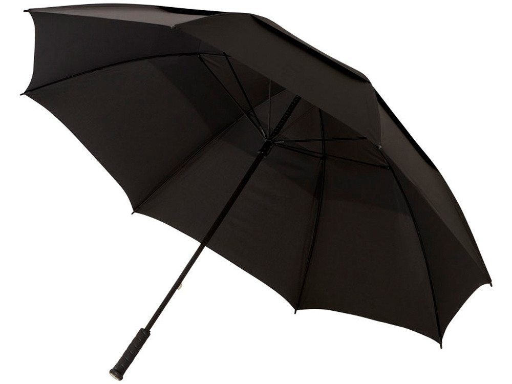 Зонт-трость Newport 30 противоштормовой, черный (артикул 10911000) - фото 1 - id-p65813309