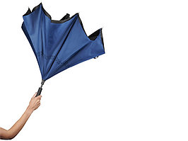 Зонт Lima 23 с обратным сложением, черный/темно-синий (артикул 10911301)