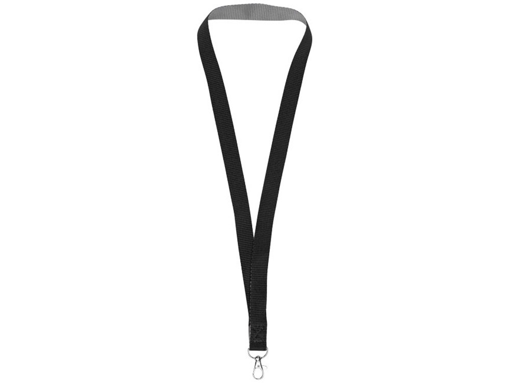 Двухцветный шнурок Aru с застежкой на липучке, черный/серый (артикул 10220800) - фото 1 - id-p65811004