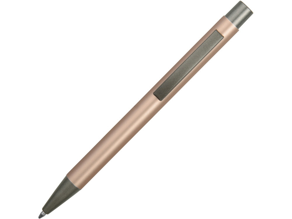 Ручка металлическая soft touch шариковая Tender, розовое золото/серый (артикул 18341.05) - фото 2 - id-p65817606