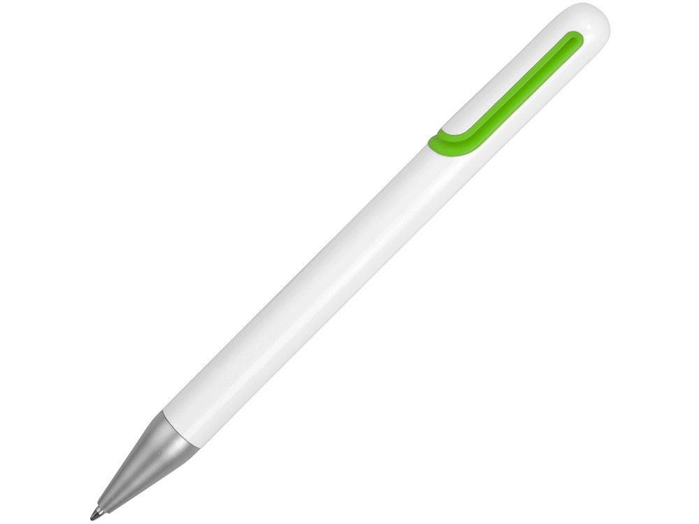Ручка шариковая Nassau, белый/зеленое яблоко (артикул 10657903) - фото 1 - id-p65796634