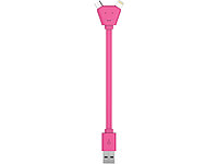 USB-переходник XOOPAR Y CABLE, розовый (артикул 965409)