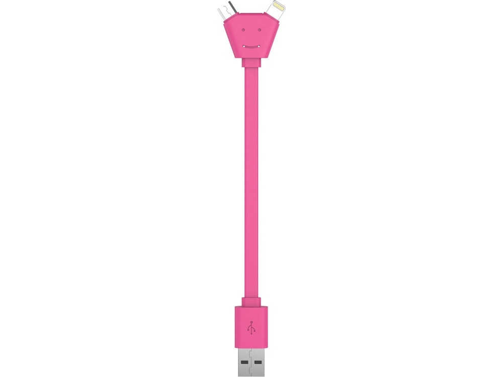 USB-переходник XOOPAR Y CABLE, розовый (артикул 965409) - фото 1 - id-p65809857