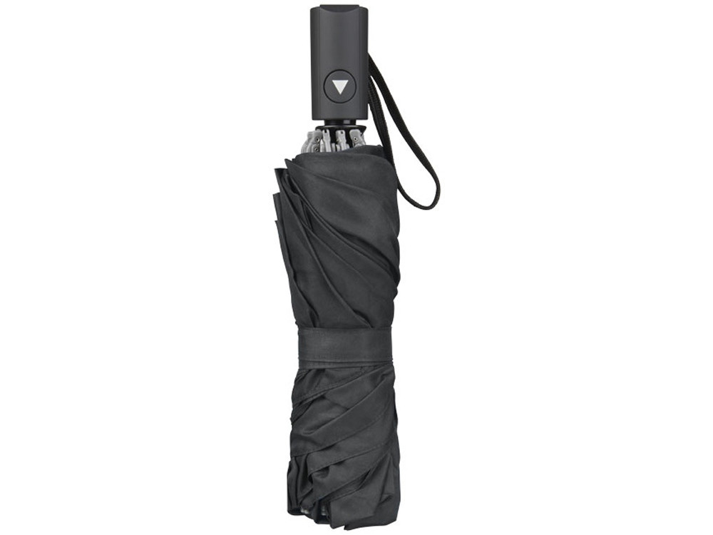 Зонт складной полуавтомат, черный (артикул 10913200) - фото 5 - id-p65817699