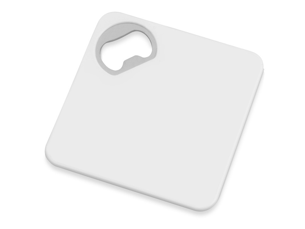 Подставка для кружки с открывалкой Liso, черный/белый (артикул 773406)