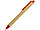 Ручка картонная пластиковая шариковая Эко 2.0, бежевый/красный (артикул 18380.01), фото 3