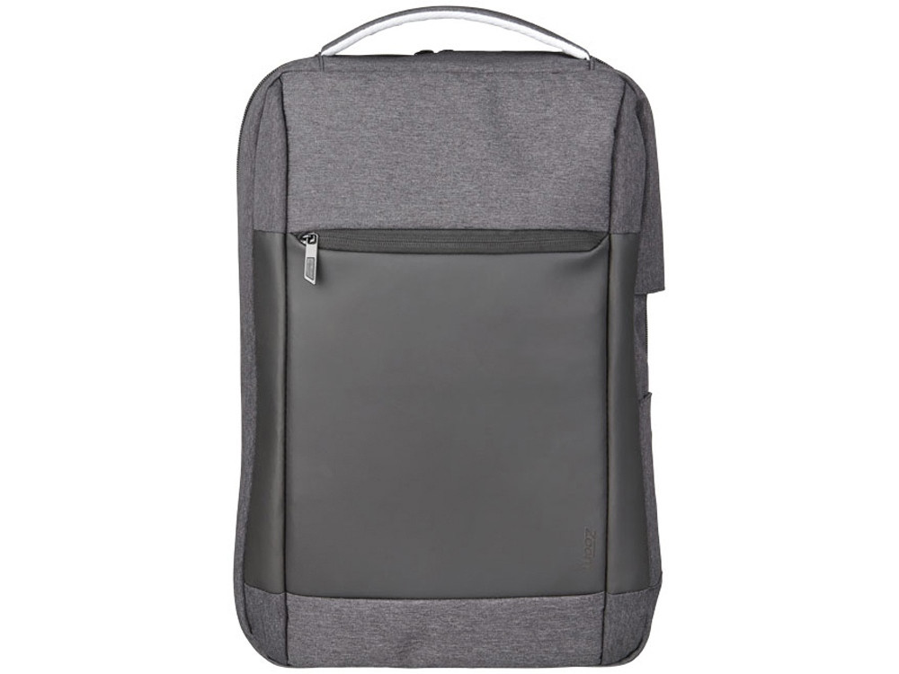 Изящный компьютерный рюкзак с противоударной защитой Zoom 15, темно-серый (артикул 12038601) - фото 5 - id-p65817712