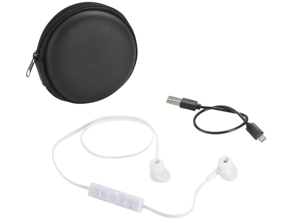 Sonic наушники с Bluetooth® в переносном футляре, белый/черный (артикул 12394201)