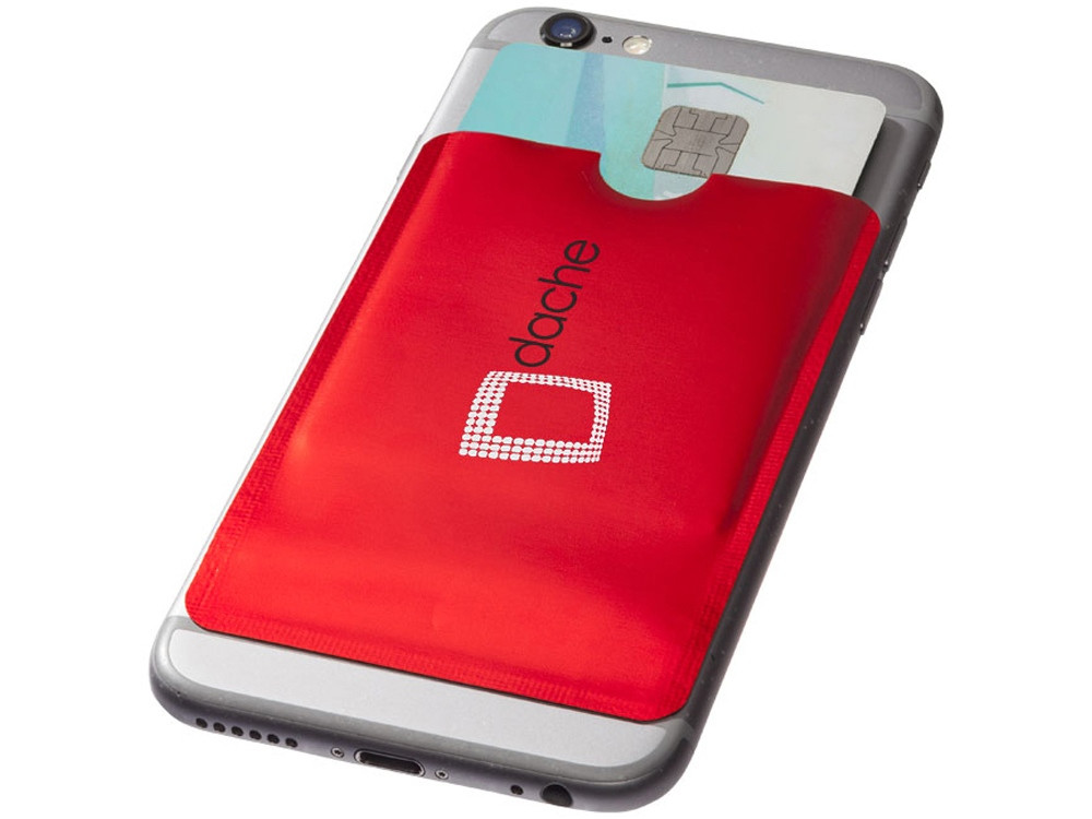 Бумажник для карт с RFID-чипом для смартфона, красный (артикул 13424602) - фото 5 - id-p65813468