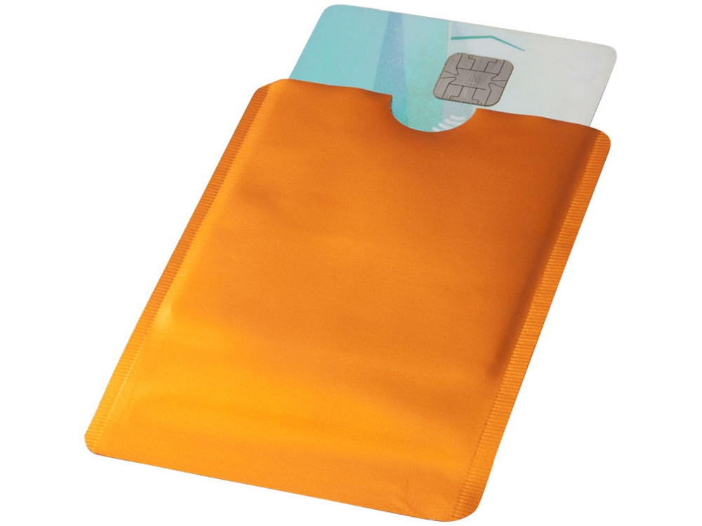 Бумажник для карт с RFID-чипом для смартфона, оранжевый (артикул 13424605) - фото 3 - id-p65813471
