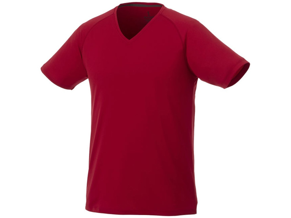 Модная мужская футболка Amery с коротким рукавом и V-образным вырезом, красный (артикул 3902525L) - фото 1 - id-p65823280