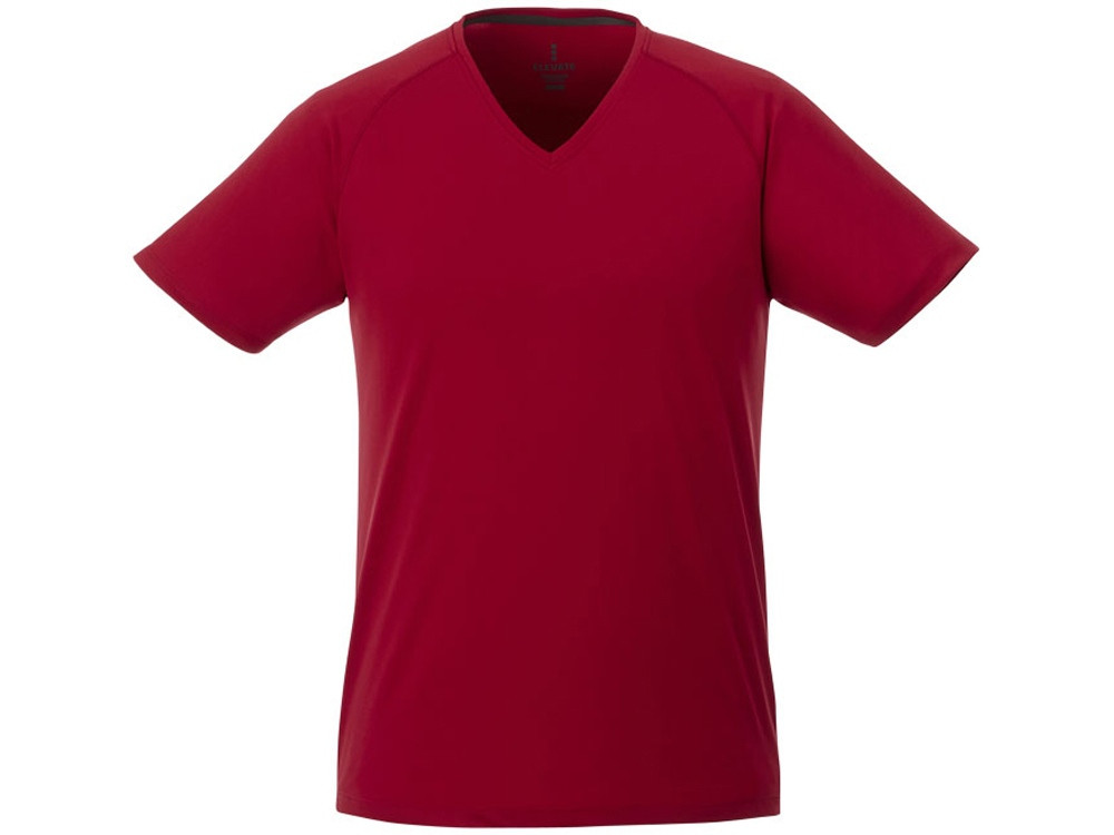 Модная мужская футболка Amery с коротким рукавом и V-образным вырезом, красный (артикул 39025253XL) - фото 2 - id-p65823283