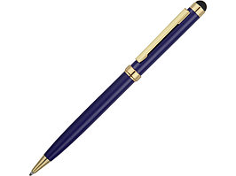 Ручка шариковая Голд Сойер со стилусом, синий (артикул 41091.02)