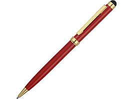 Ручка шариковая Голд Сойер со стилусом, красный (артикул 41091.01)