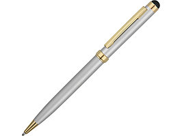 Ручка шариковая Голд Сойер со стилусом, серебристый (артикул 41091.00)