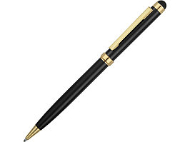 Ручка шариковая Голд Сойер со стилусом, черный (артикул 41091.07)