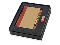 Подарочный набор Essentials с флешкой и блокнотом А5 с ручкой, красный (артикул 700321.01)