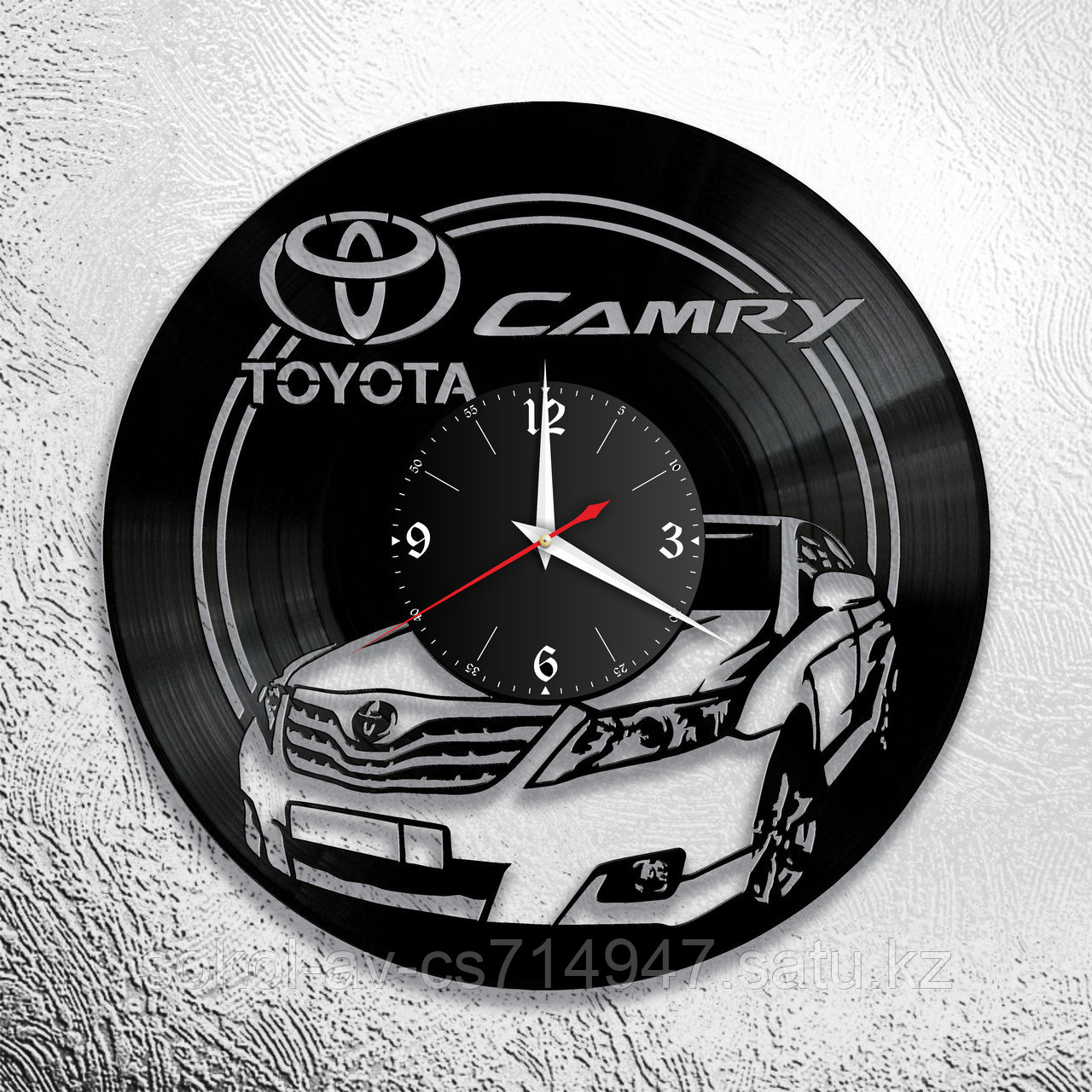 Настенные часы из пластинки Toyota Camry Тойота камри, подарок фанатам, любителям, владельцам, 0918