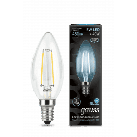Gauss LED Filament Candle E14 5W 4100К 1/10/50