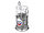 Подстаканник с хрустальным стаканом и ложкой РОССИЙСКИЙ-М, серебристый/прозрачный (артикул 5573), фото 2