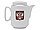 Чайный набор с подстаканником и фарфоровым чайником ЭГОИСТ-М, серебристый/белый (артикул 6105), фото 3