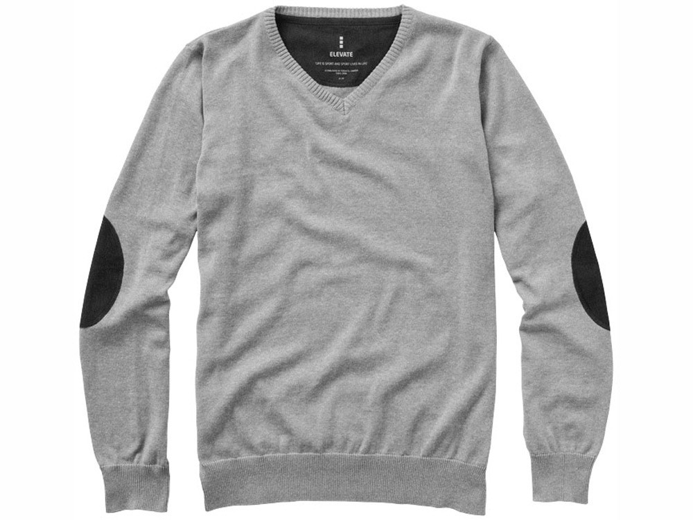 Пуловер Spruce мужской с V-образным вырезом, серый меланж (артикул 3821796XS) - фото 8 - id-p65806027