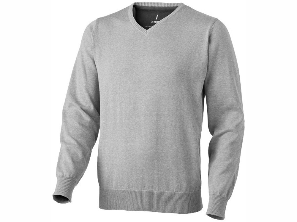 Пуловер Spruce мужской с V-образным вырезом, серый меланж (артикул 3821796M) - фото 1 - id-p65806029