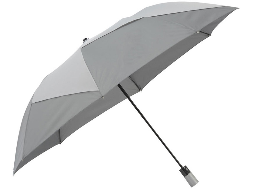 Зонт двухсекционный Pinwheel с автоматическим открытием, 23, серый (артикул 10912801) - фото 1 - id-p65814885