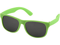 Солнцезащитные очки Retro - сплошные, неоново-зеленый (артикул 10050105)