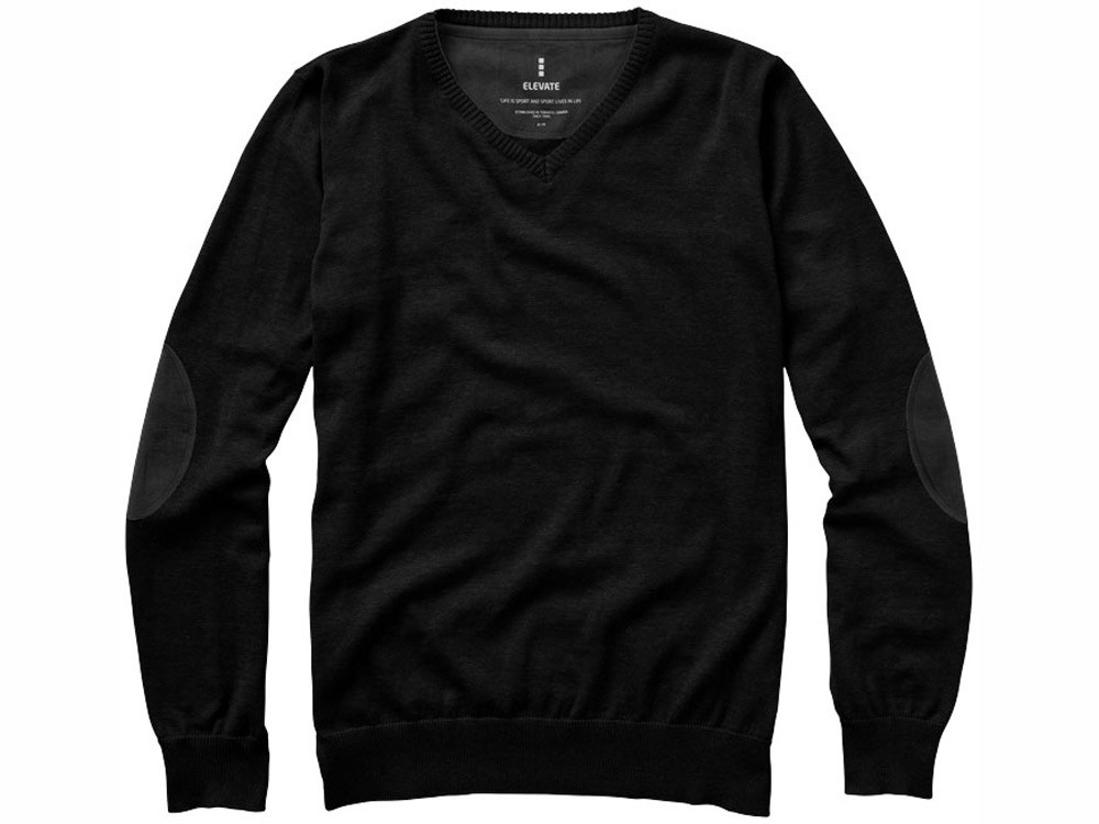 Пуловер Spruce мужской с V-образным вырезом, черный (артикул 3821799L) - фото 8 - id-p65806037