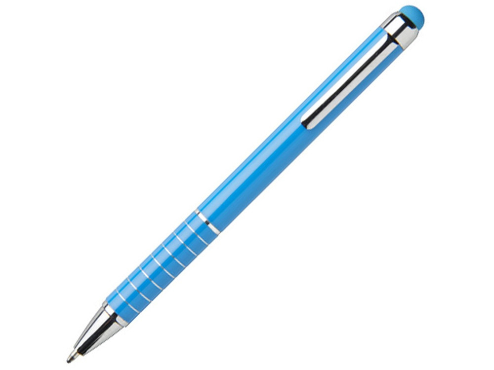 Алюминиевая глазурованная шариковая ручка, синий (артикул 10714202) - фото 1 - id-p65818158