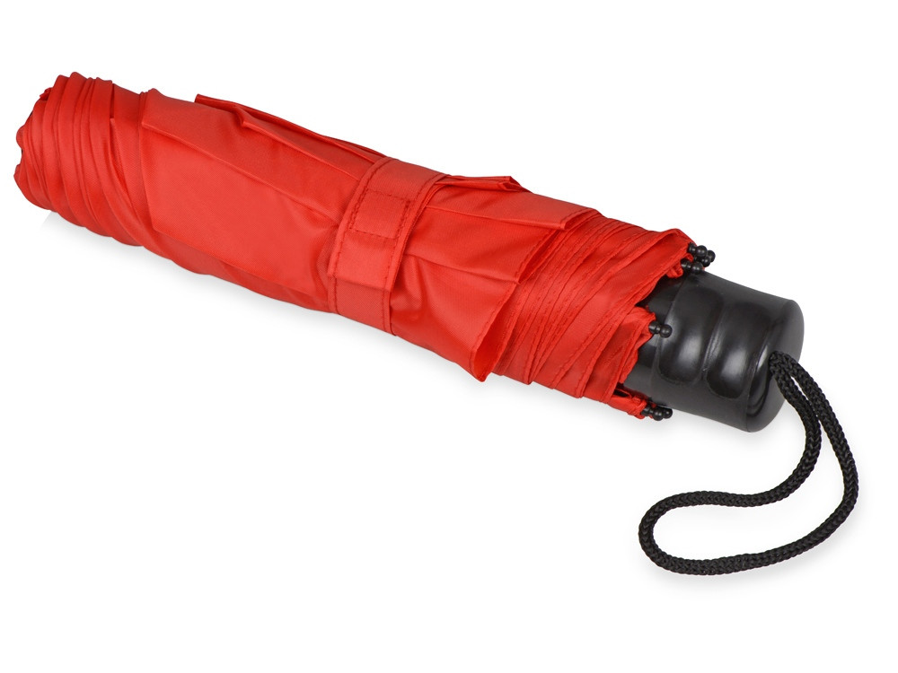 Зонт складной Columbus, механический, 3 сложения, с чехлом, красный (артикул 979001) - фото 3 - id-p65819701