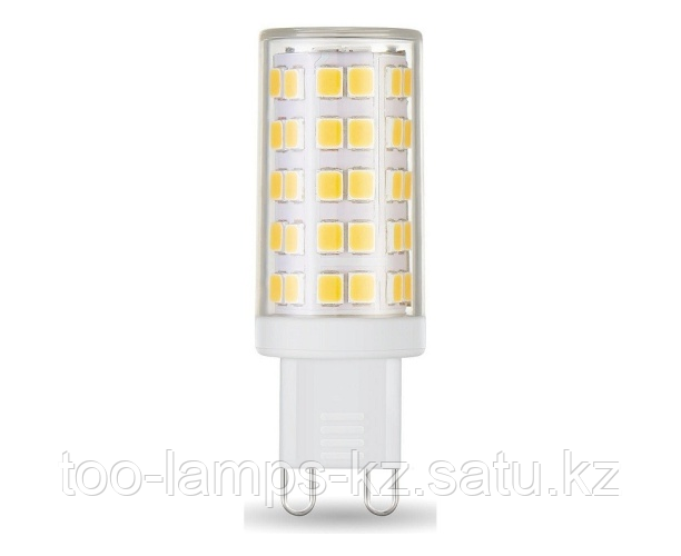 Лампа Gauss G9 AC185-265V 5,5W 550lm 4100K керамика диммируемая LED 1/10/200