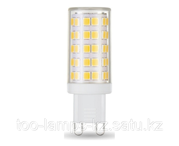 Лампа Gauss G9 AC185-265V 5,5W 550lm 4100K керамика диммируемая LED 1/10/200, фото 2
