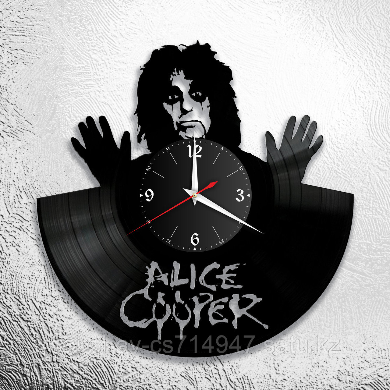 Настенные часы из пластинки, группа Alice Cooper, подарок фанатам, любителям, 0639