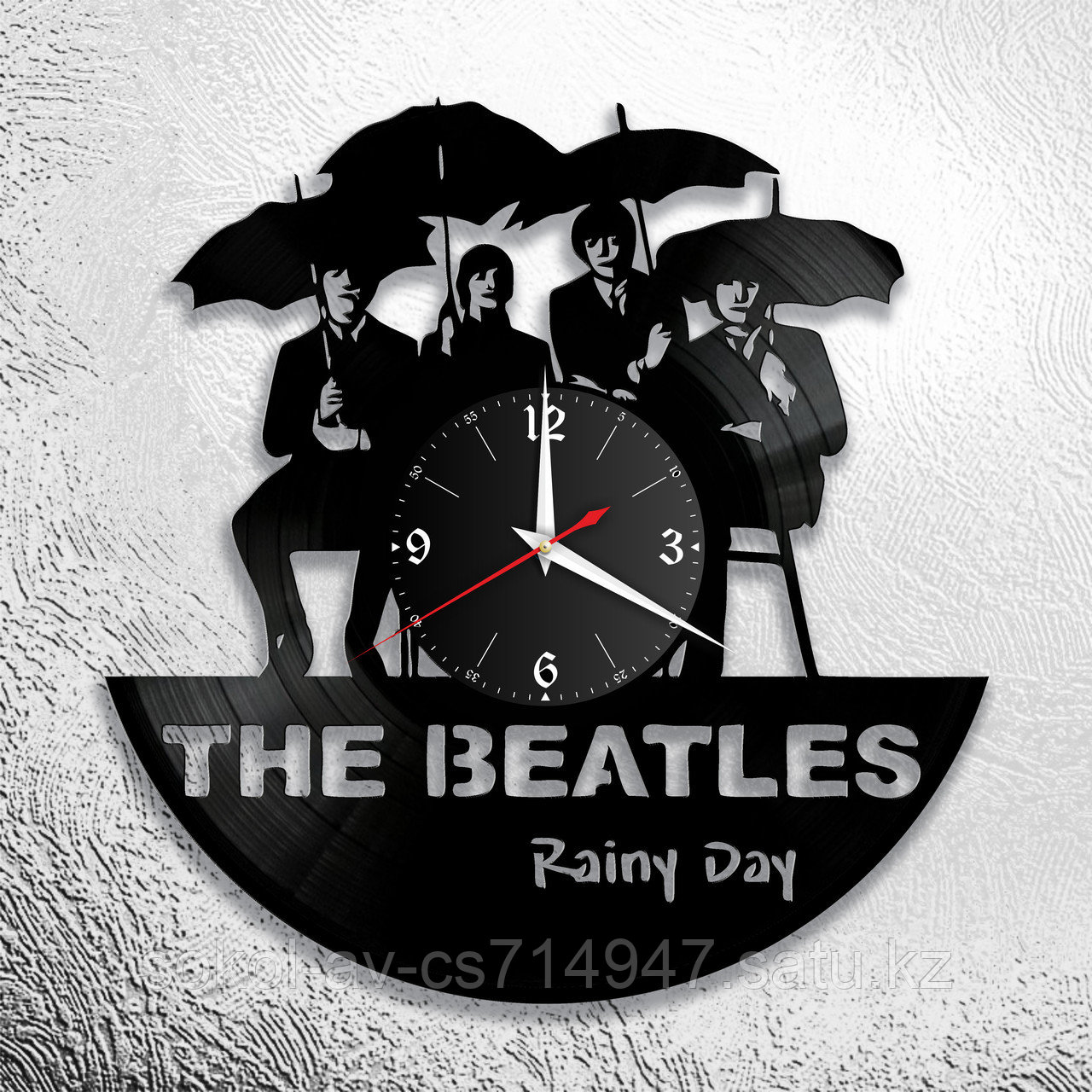 Настенные часы из пластинки, The Beatles Битлз, подарок фанатам, любителям, 0646