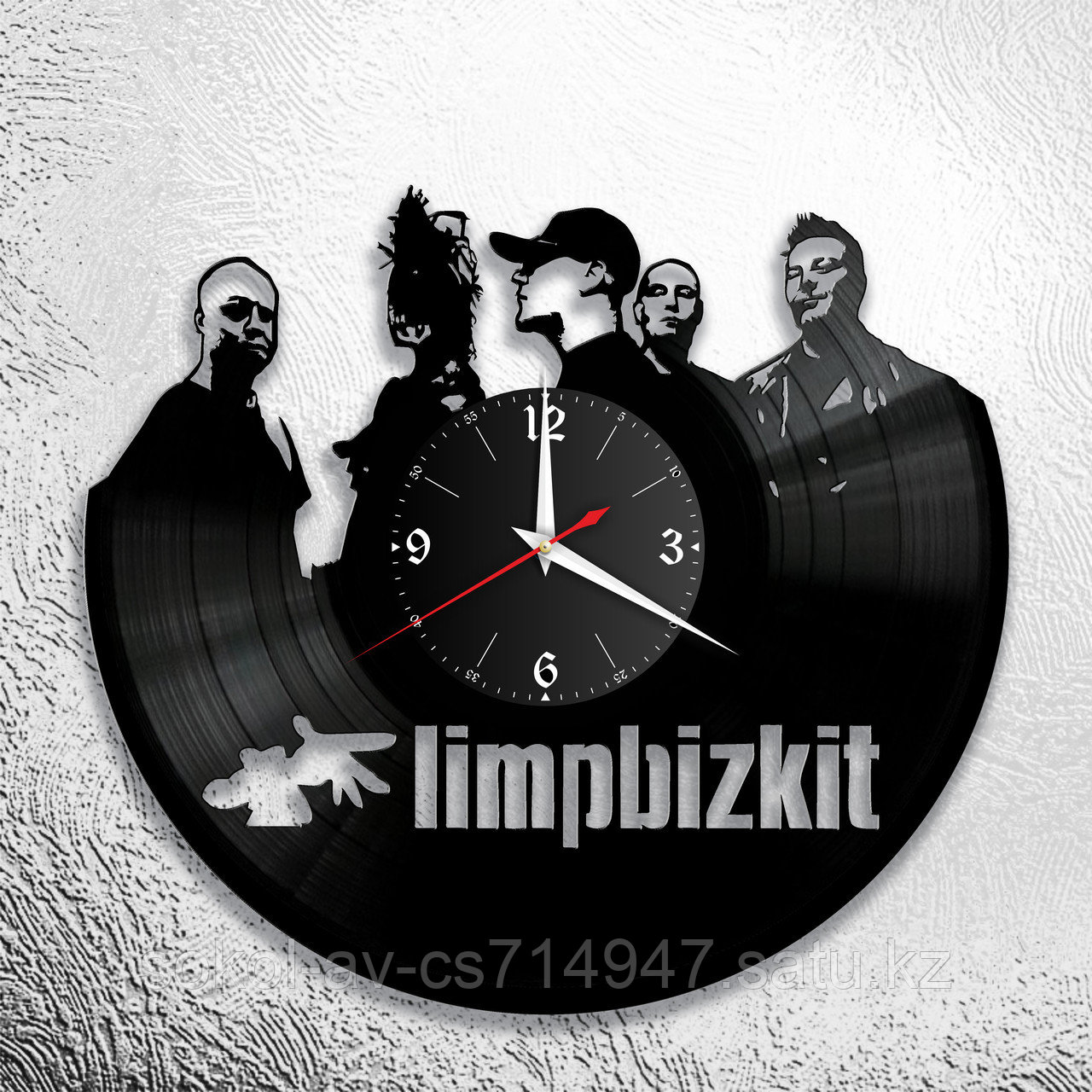 Настенные часы из пластинки, группа LimpBizkit, подарок фанатам, любителям, 0675