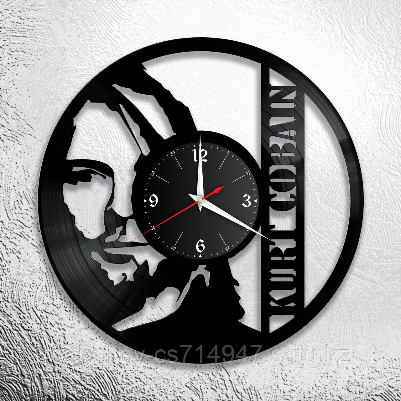 Часы из пластинки, группа Nirvana Kurt Cobain Нирвана Курт Кобейн , подарок фанатам, любителям, 0695