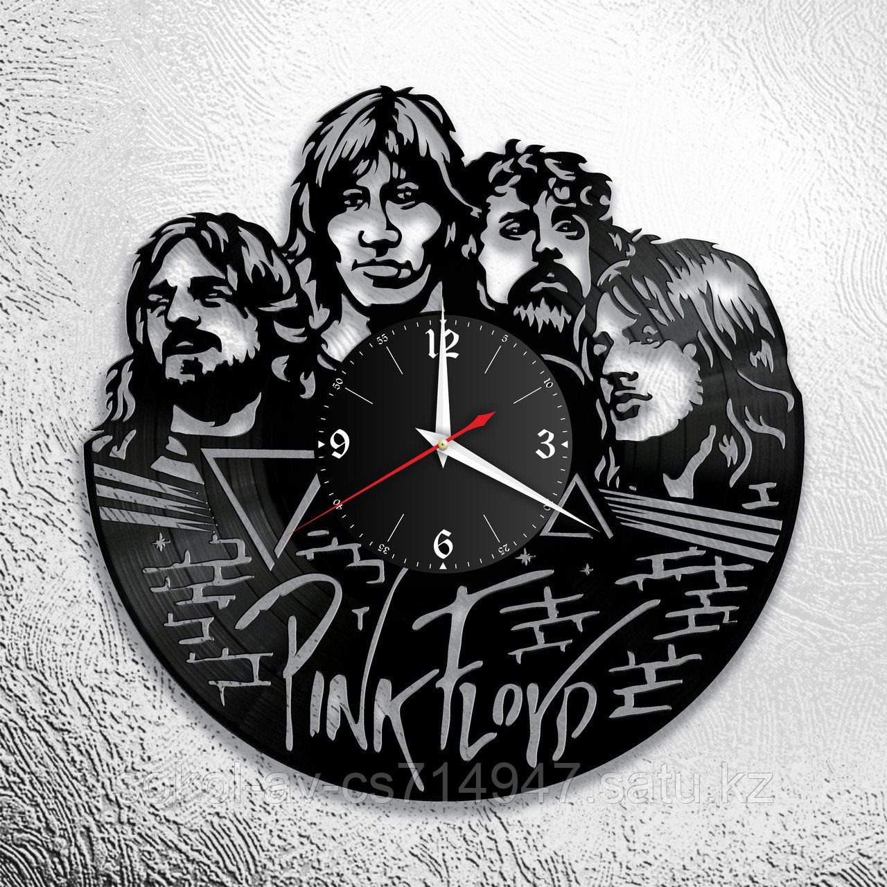 Настенные часы из пластинки, группа Pink Floyd, подарок фанатам, любителям, 0698
