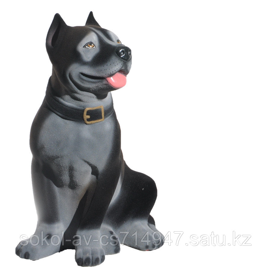Копилка / статуэтка, керамическая собака Американский Стаффордширский Терьер, 44*30*22 см