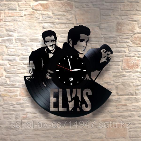 Настенные часы из пластинки, Elvis Presley Элвис Пресли, подарок фанатам, любителям, 0215