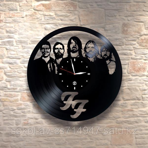 Настенные часы из пластинки, Foo Fighters, подарок фанатам, любителям, 0225