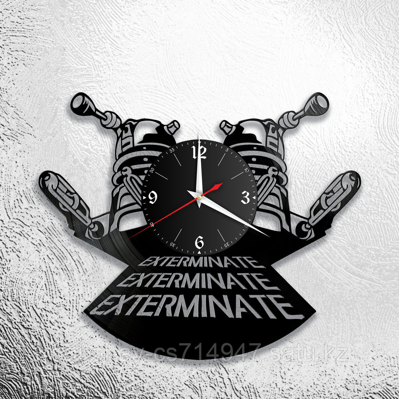 Настенные часы из пластинки игра Exterminate, подарок фанатам, любителям, 1017