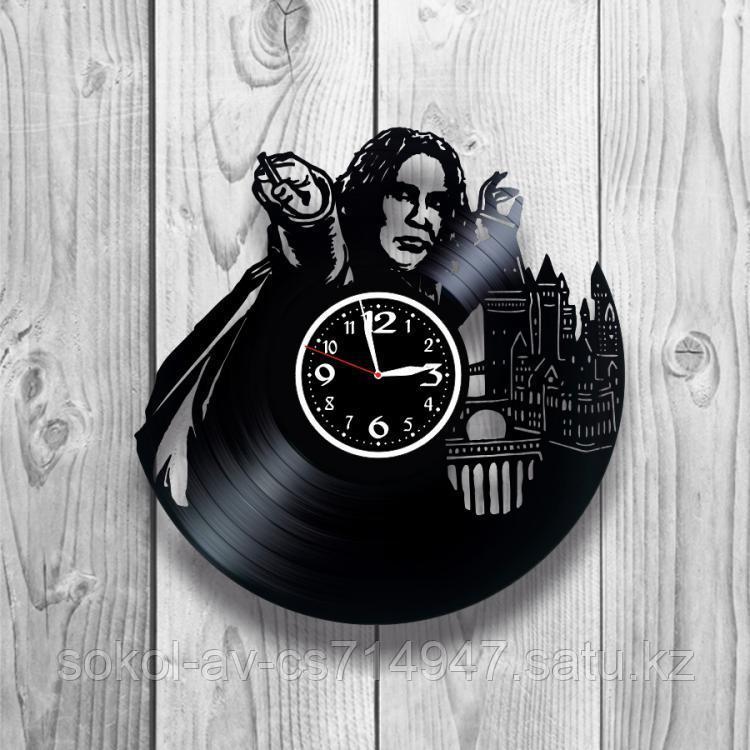 Настенные часы из пластинки Гарри Поттер Harry Potter, подарок фанатам, любителям, 1277