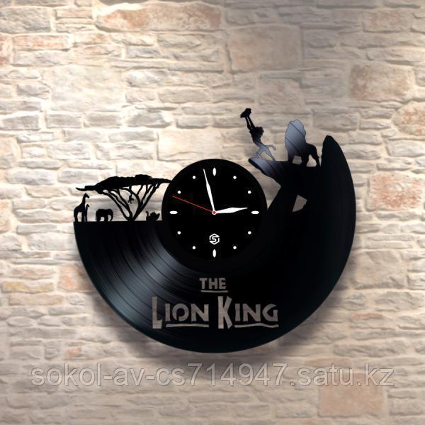 Настенные часы из пластинки, Lion King Король Лев, подарок детям в детскую комнату, 0250