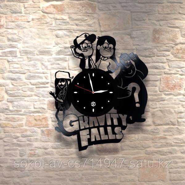 Настенные часы из пластинки, Gravity Falls Гравити Фолз, подарок детям в детскую комнату, 0230